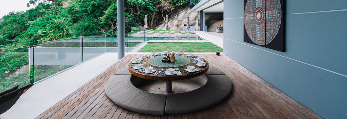 Villa Amanzi Kamala - Dinning style